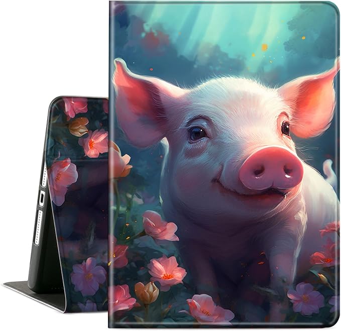 Case for Microsoft Surface Pro 11/10 / 9 13 InchPU Leather Cute Slim Folio Adjustable Stand Cover Case for Surface Pro 11th Edition AIAutumn Red Forest