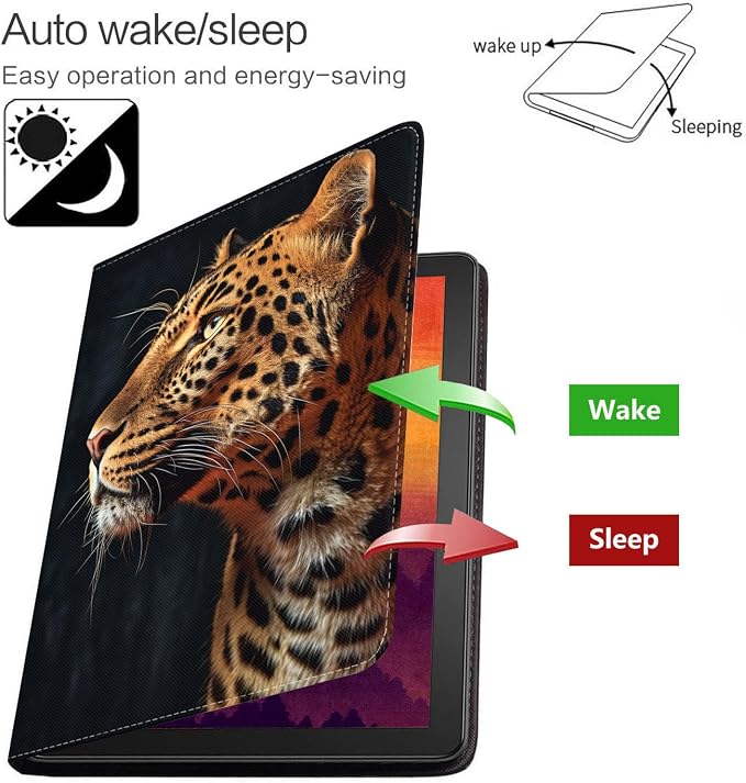 Case for Samsung Galaxy Tab S10 Lite/ S10 FE/ S9 FE 5G 10.9 Inch/ S9 11 Inch - Slim PU Leather Folding Stand Folio Cover with Auto Sleep/Wake - African American Girl