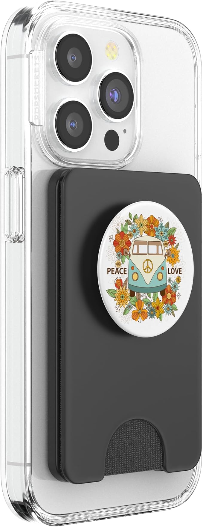 Peace and love - Hippie PopSockets PopGrip: Swappable Grip for Phones &amp Tablets PopSockets Adhesive PopGrip