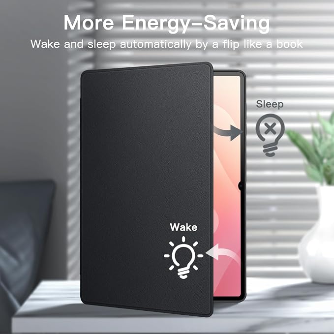 JETech Folio Case for Samsung Galaxy Tab S11 Ultra Black | Multi-Angle Stand Cover S Pen Holder Slim Protective Cover Auto Wake/Sleep
