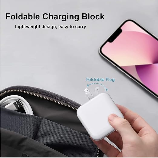 For iPad Charger [ Apple MFI Certified ] 10FT Long for iPad Chargers Lightning Cord Cable Fast Charging USB Wall Charger Block Foldable Plug for iPad7/ 8/9 GenerationiPadAiriPadMini iPadProiPhone