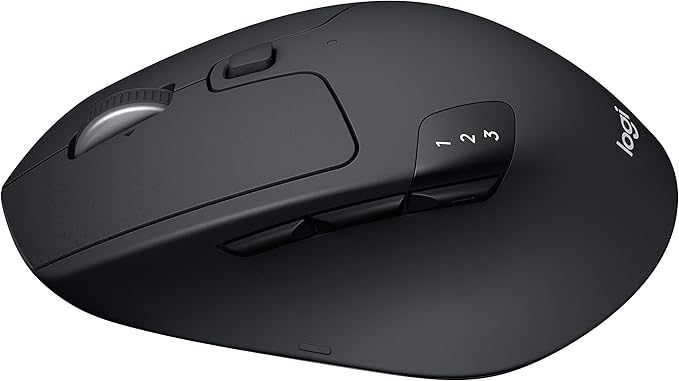 Logitech M720 Triathalon Multi-Device Wireless Mouse, Black
