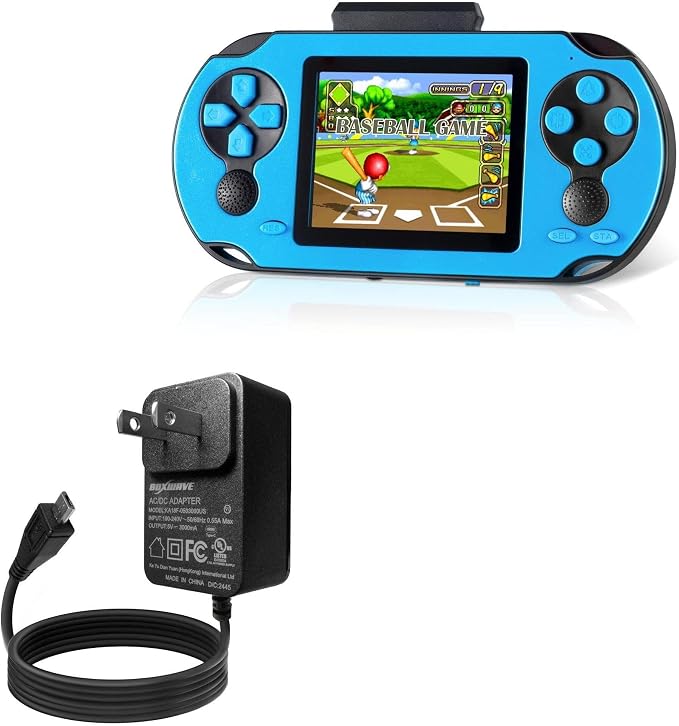 BoxWave Charger Compatible with TaddToy 16-bit Handheld Game Console (3 in) - Wall Charger Direct (15W) Rapid Charge Your Device with Built-in 3ft Cable