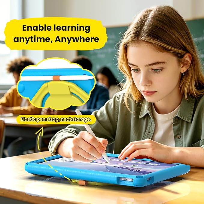 Kids Case for Lenovo IdeaTab11 2025/K11 Gen 2TB-336ZU/FU | Made of non-toxic odorless EVA materialStrong drop resistance，360 degree rotating support，Suitable for children's learning