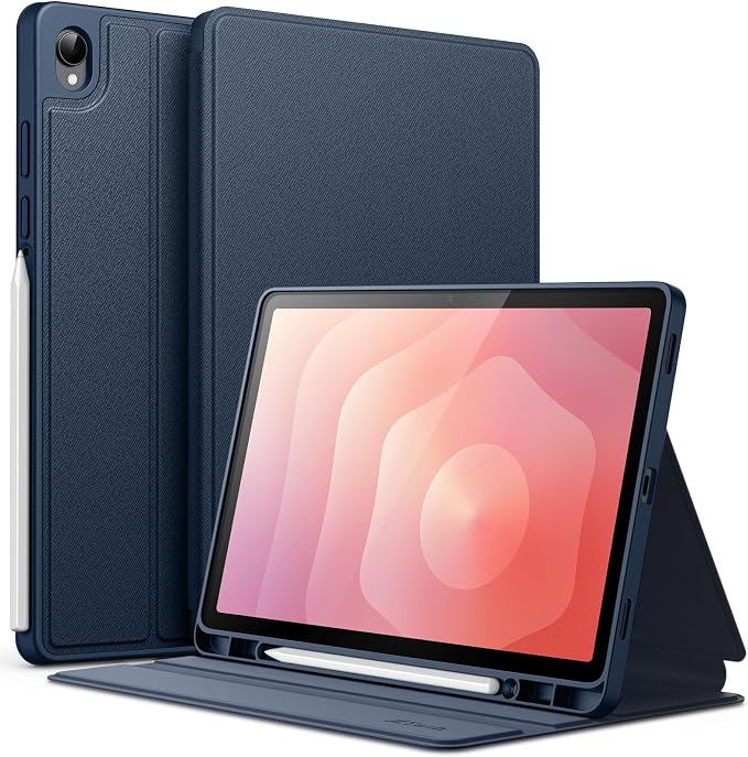 JETech Folio Case for Samsung Galaxy Tab S11 Black | Multi-Angle Stand Cover S Pen Holder Slim Protective Cover Auto Wake/Sleep