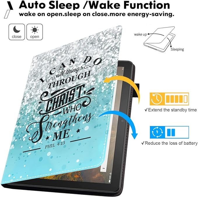 Case for Amazon Kindle Fire HD 10 &amp Fire HD 10 Plus Tablet (11th Generation 2021 Release) Premium PU Leather Stand Cover with Smart Auto Wake American Flag Deer