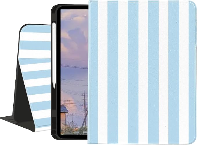 Stylish Case for iPad 9th/8th/7th Generation 10.2 2021/2020/2019Art Pink Starry Sky Textured Folio Case with Pencil Holder Multi-Angle View Adjustable Stand Auto Wake/Sleep Cover for Women