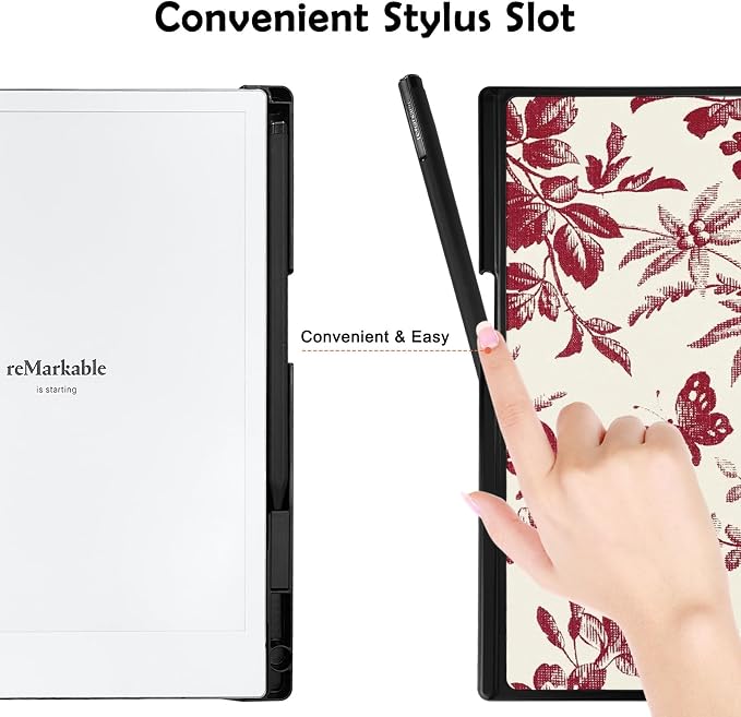 Case for Remarkable 2 Paper Tablet 10.3 2020 ReleasedLightweight and Hard Back Shell Protective Book Folio Cover with Built-in Pen HolderComes with Remarkable 2 Pen Tips.