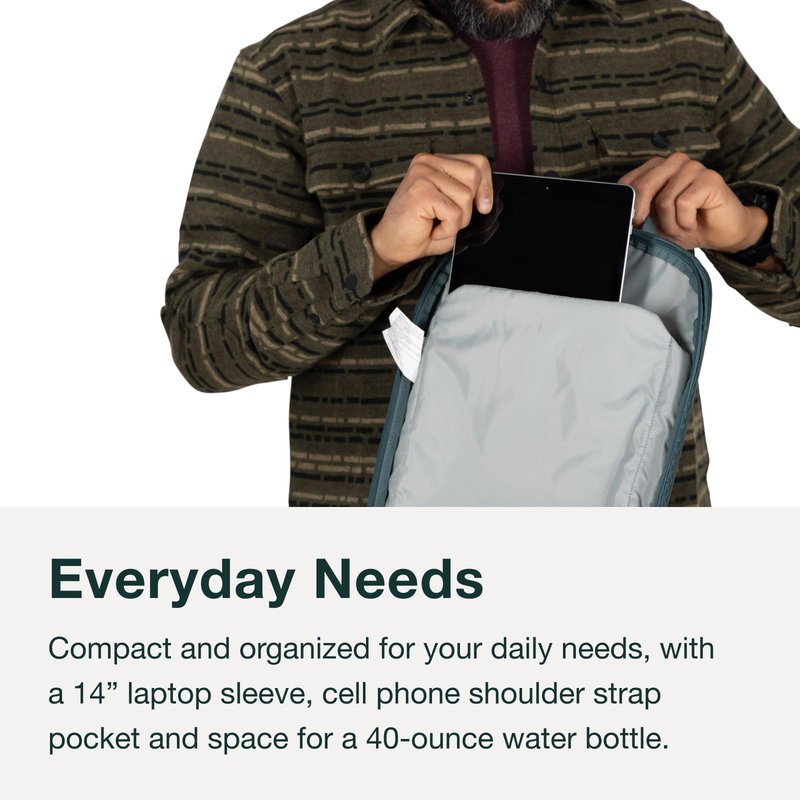 Osprey Nebula Shoulder Sling Bag, Cascade Blue/Coal Grey Heather