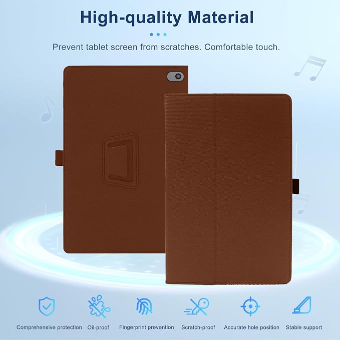 Case for TCL Note A1 NXTPAPERNOUKAJU Tablet Protection CoverFolding Stand with Pencil Holder and Wrist StrapDrop-ResistantProtection Case for TCL Note A1 NXTPAPER Tablet 11.5inch(Brown)