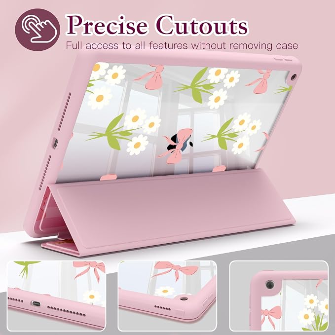 CISSOOK Compatible with iPad 9th/ 8th/ 7th Generation Case 10.2 Inch (2021/2020/2019 Release) Protective Shell with Pencil Holder Astronaut