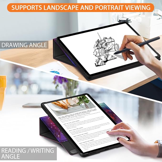 360 Rotating Case for Samsung Galaxy Tab S9 11 inch 2023 TabletStand Folio Cover with Pencil Holder Multi-Angle Viewing Protective Case with Auto Sleep/WakeGalaxy