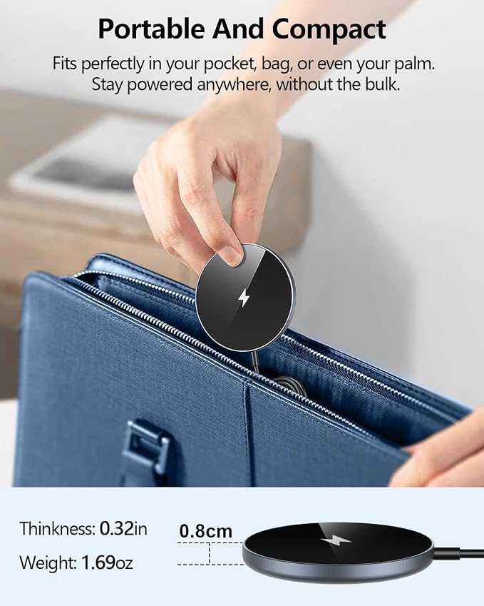 NANAMI Wireless Charger Bundle the Pad for iPhone17/16/15/14/13/12 and Airpodes 2/Pro2/3 Simple Charge Simple Life