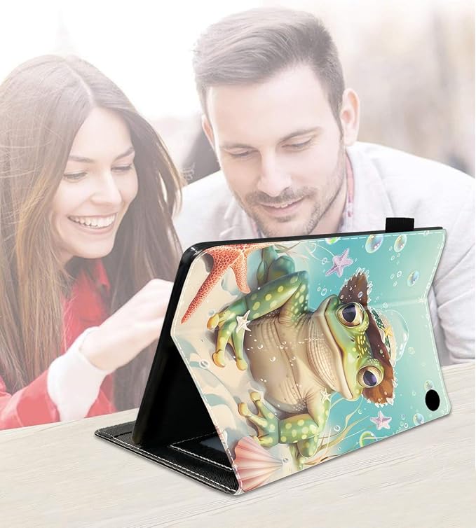 Case for Amazon Kindle Fire HD 8/Fire HD 8 Plus Tablet (12th/10th Generation 2024/2022/2020 Release) Slim PU Leather Cover with Card Slot &amp Auto Wake/Sleep African American Women