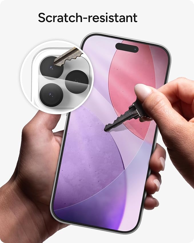 ZAGG Glass+ Screen &amp Camera Lens Protection for iPhone 17 Pro Max - Impact &amp Shatter Protection Full Coverage Scratch &amp Smudge-Resistant Tempered Glass Anti-Reflective Camera Lens Protec