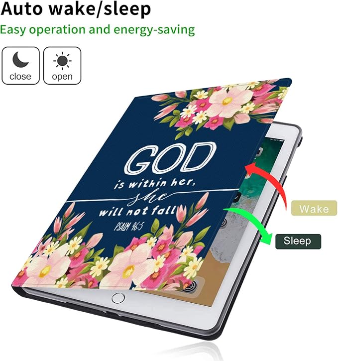 Compatible for iPad Air 13 inch Case (M3 2025 /M2 2024)/Pro 12.9 inch (6th/5th/4th/3rd 2022/2021/2020/2018)Adjustable Stand Protect CoverAnchor Christian