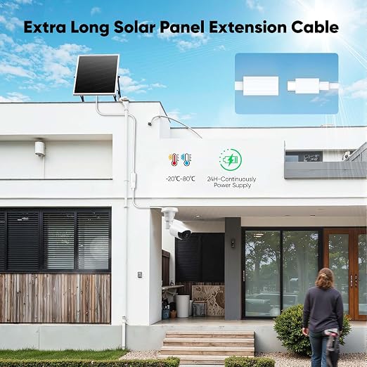 USB C Extension Cable 20FT for Ring Solar Panel-White Waterproof | USBC Male to Female Extender Cord WindproofPower Charging Ring Camera Extension Cable for Solar PanelMag-Safe ChargerPhone