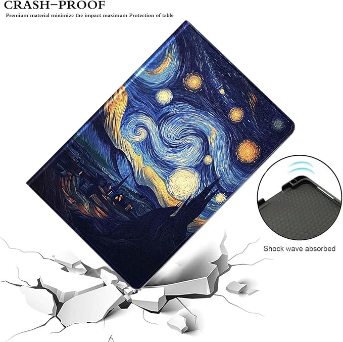 Case for iPad 9th/8th/7th Generation (2021/2020/2019) 10.2-inchSlim PU Leather Cover Adjustable Stand Auto Wake/SleepAurora Over Mountains