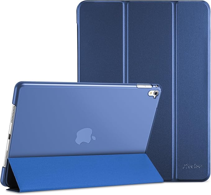 ProCase Smart Case for iPad Pro 9.7 Inch 2016 -Black | Ultra Slim Lightweight Stand Shell with Translucent Frosted Back Cover for iPad Pro 9.7”(A1673 A1674 A1675)