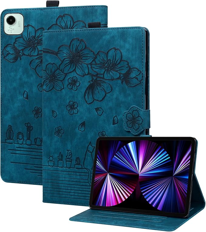 Case for Honor MagicPad 3 Pro 12.3 12.3 2026Multi-Angle Viewing PU Leather Folio Stand Cover with Pencil HolderShockproof Protective Case for Honor MagicPad 3 Pro 12.3 2026Rose Red