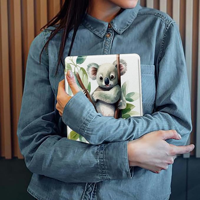 iPad 10.2 Case 2021-2019Atercolor Koala | 360° rotating stand case with auto sleep/wake slim protective cover for iPad 10.2 9th/8th/7th Gen