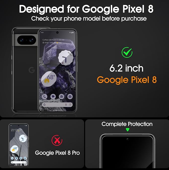 3 Pack Privacy Screen Protector for Google Pixel 10 9H Hardness Anti-Spy Tempered Glass Protection Film Google Pixel 10 6.3 Support Fingerprint Reader Anti-Scratch Case Friendly