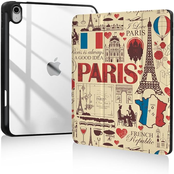 Case for iPad 9th/8th/7th GenerationiPad 10.2 inch Case Clear Back iPad 2021/2020/2019 CoverTrifold StandPencil HolderAuto Sleep/Wake UpCute Aesthetic DesignedCheckerboard