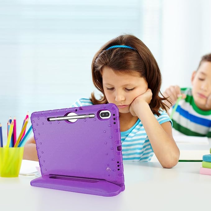Kids Case for Samsung Galaxy Tab S6 Lite Shockproof Handle Stand Blue | Lightweight Kids Friendly EVACompatible with Samsung Galaxy Tab S6 Lite 10.4 Inch 2024/2022/2020 Release S Pen Holder