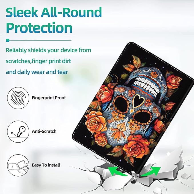 Case for iPad (A16) 11th Generation 11 Inch (2025) for iPad 10th Generation 10.9 Inch (2022) Slim Folding Stand Cover with Auto Wake/Sleep Watercolor Sea Turtle