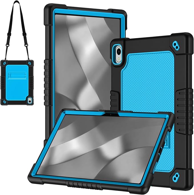 Onn 11 Tablet Pro 2024 Model CaseHeavy Duty Protective Case with Kickstand Shoulder Strap Shell Case for Walmart Onn Tablet Pro 11 inch 2024 Model: 100146660 (Black)