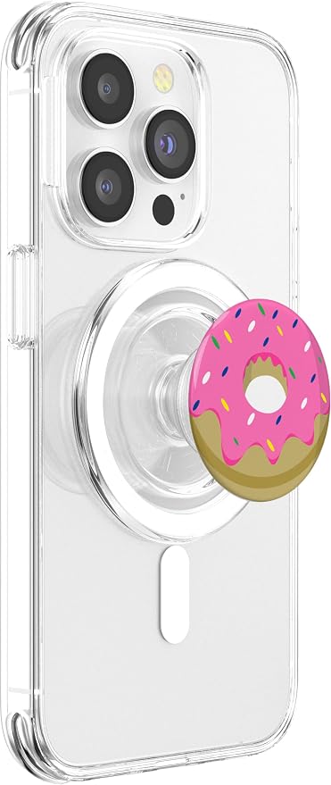 Pink Donut Pop Socket for Phone Cute PopSockets Jelly Donut PopSockets Adhesive PopGrip