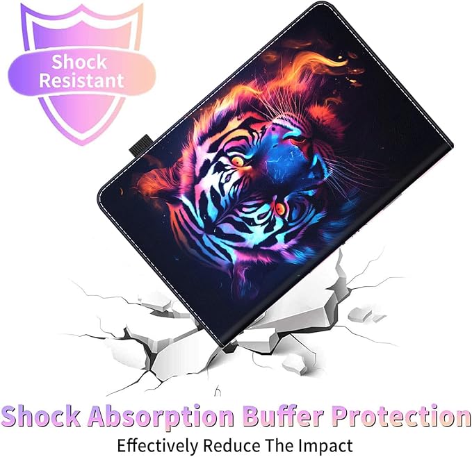 Case Fits All-New Amazon Kindle Fire HD 10 &amp 10 Plus Tablet (13th/11th Generation 2023/2021 Release) 10.1 Durable Shockproof Protective Cover with Auto Wake/Sleep，Black Woman Queen Afro Design