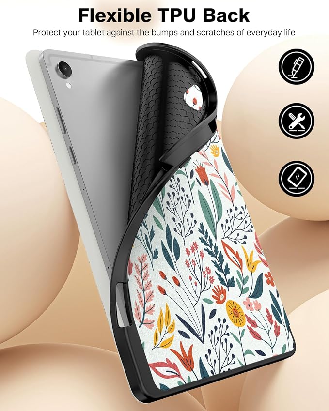TiMOVO Soft Case for Samsung Galaxy Tab S11 11 Inch 2025 Black | Fit for SM-X730/X736B S Pen Holder Slim Stand Soft TPU Back Auto Wake/Sleep