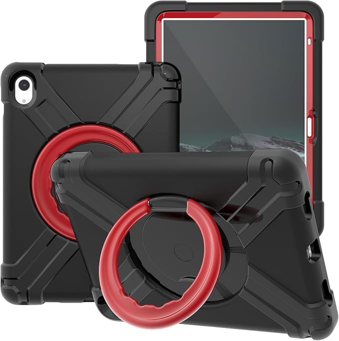 AKABEILA Compatible with Amazon Fire HD 8 2020/2022 Tablet Case，Rugged Kids Case with Stand Lightweight Shockproof Kids Friendly Tablet Cover Black