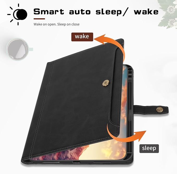 Case for iPad 9/8/7 Gen Case(2021/2020/2019)- Shockproof Cover with Built-in Pencil Holder- Smart Auto Sleep/Wake - Perfect for Students at Home/School-Pink