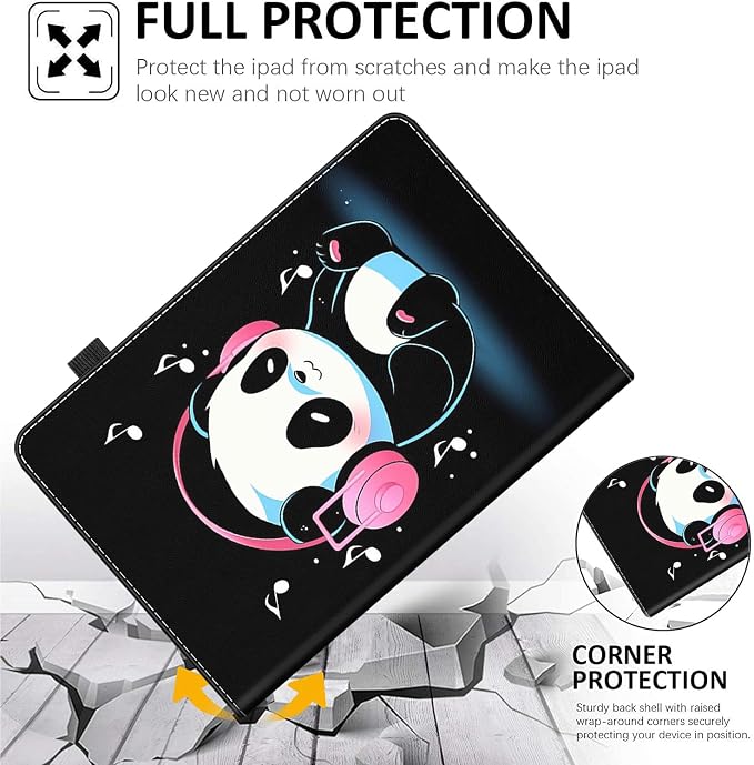 Case for All-New Amazon Fire HD 10 and 10 Plus Tablet (13th/11th Generation 2023/2021 Release) 10.1 - Slim Fit Standing Cover with Auto Sleep/Wake，Wolf