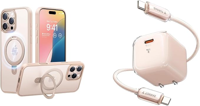 TORRAS Low Temp 30W USB C Charger &amp Magnetic Case — Buy Together to Save 15%