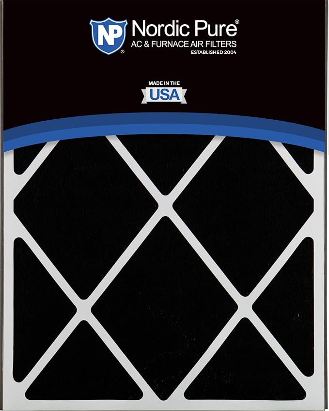 Nordic Pure 20x25x5 Air Bear Air Filter Replacement MERV 15 Plus Carbon 4 Pack