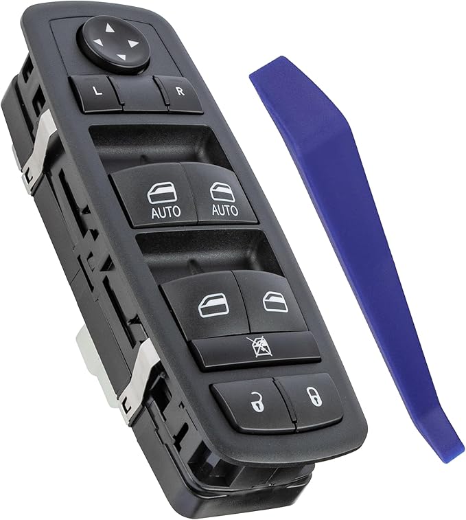 Obaee Master Power Window Switch Front Left Driver Side Compatible with Jeep Grand Cherokee Dodge Durango 2016 2017 2018 2019 2020 2021, Replace OEM 68289802AB