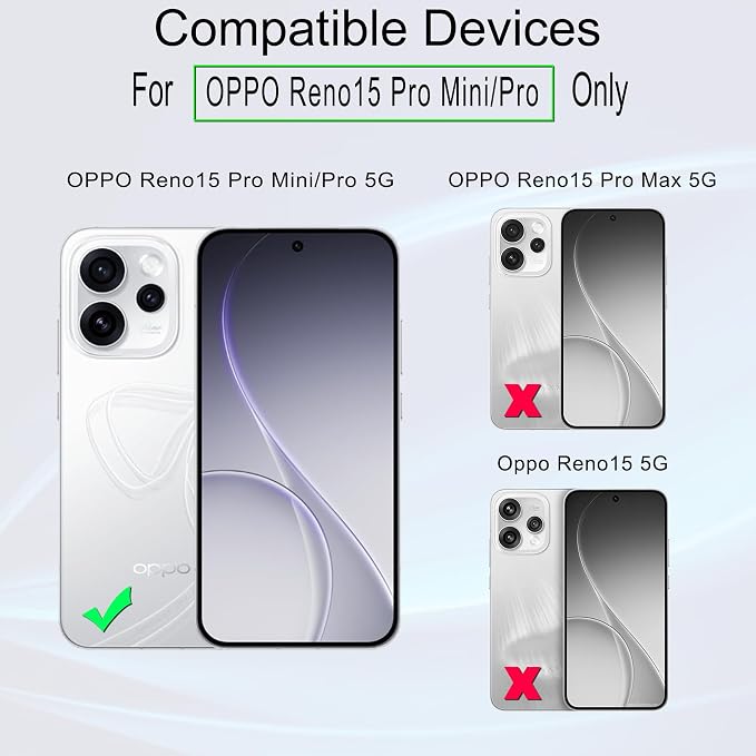Ibywind for Oppo Reno15 5G Screen Protector2 Pack9H Hardness Tempered Glass and Camera Lens Protectorwith Alignment FrameFull CoverageBubble FreeFingerprint UnlockScratch Resistant
