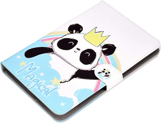Universal 7 Inch Tablet Case Techcircle Ultra Slim Lightweight PU Leather Stand Folio Flip Wallet Protective Shell Case [Card Slots] [Magnetic Closure] for All 7 Android Tablet PC Cherry Blossom