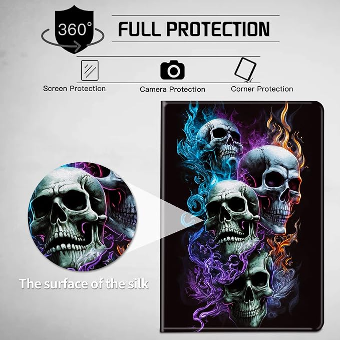 for All-New Fire HD 10 Tablet Case (13th Generation 10.1 inch 2023 Release) with Adjustable Stand &amp Auto Wake/Sleep Feature Smart Protect Cover Case - American Flag