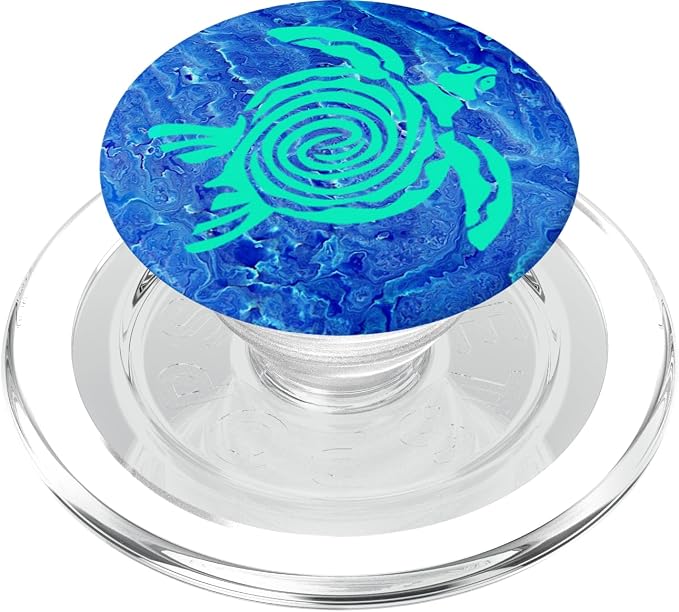 Sea Turtle Phone GripTeal Turtle Phone Pop Out Blue Turtle PopSockets Adhesive PopGrip