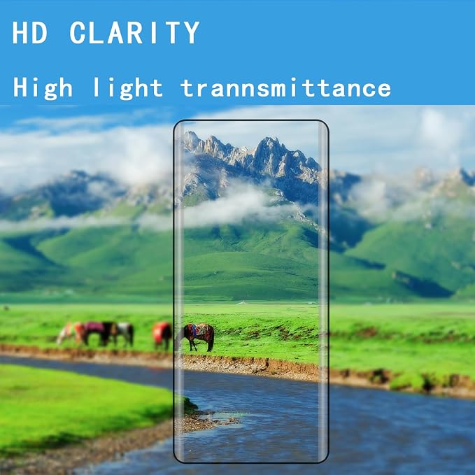 [4 Pack] Tempered Glass Screen Protector for Motorola Edge 2024 | Tempered Glass Scratch Resistant Easy-Install Bubble Free Anti-Fingerprint