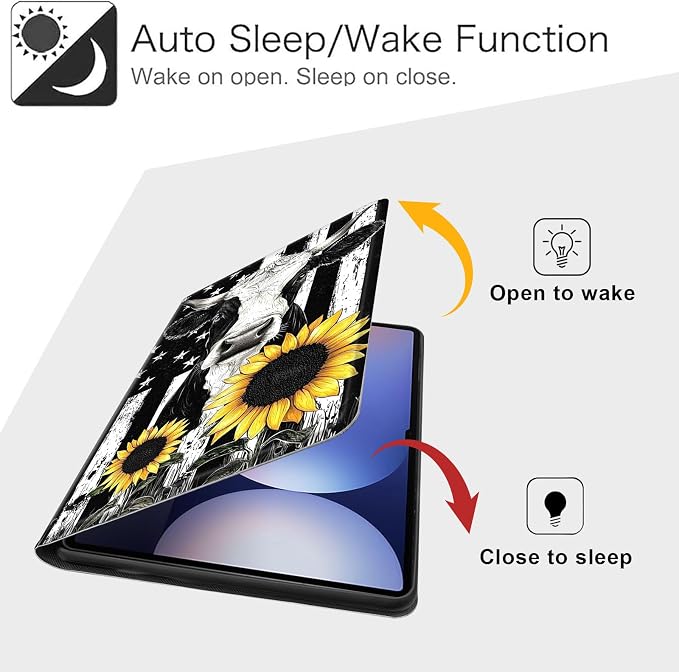 Case for Samsung Galaxy Tab A11 Plus 2026 &amp Galaxy Tab A9+ 11 Slim Smart Stand Cover with Auto Wake/Sleep Shockproof Protective Shell for Work &amp School Astronaut