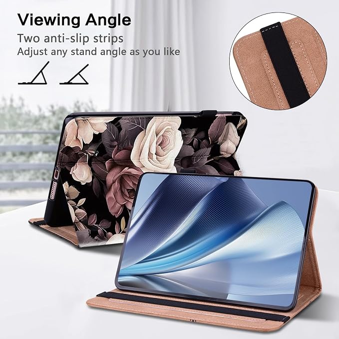 ALILANG Case for Kindle Fire HD 10 &amp 10 Plus Tablet (13th/11th Generation 2023/2021 Release) 10.1 Shockproof Folding Stand Cover for Amazon Fire Hd 10 Tablet Case-Basalt Eagle