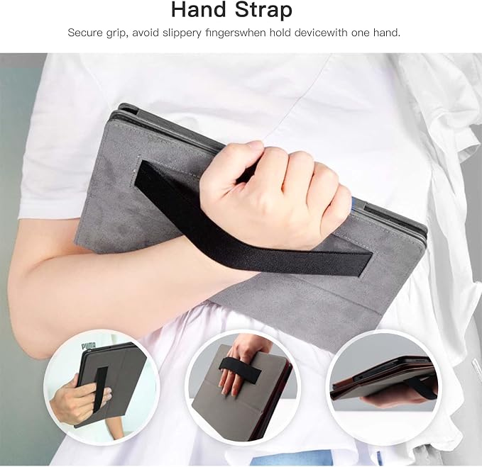 Tablet Case Cover For ApoloMedia EP1095T/ApoloSign EP1095T TabletMulti-Viewing AnglesSlim Light Shell Stand Cover for ApoloMedia EP1095T/ApoloSign EP1095T Tablet with Hand Strap&amp Pencil HolderB