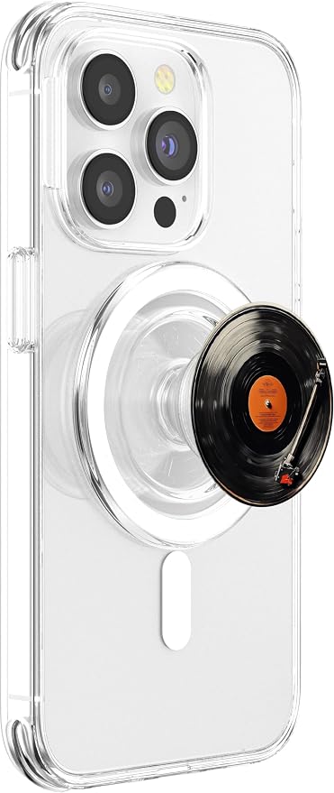 Vinyl Record Player Vinyl Collector Retro Music Lover PopSockets Adhesive PopGrip