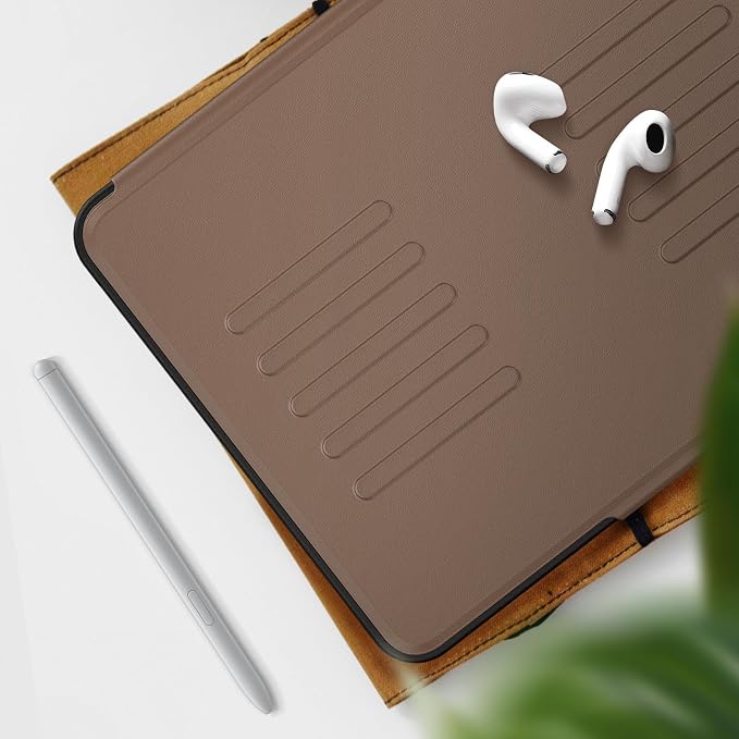 Magnetic Case for iPad Air 11 Inch M3 2025 &amp M2 2024 Business Black | Slim Fit Drop Scratch Resistant Pen Holder Card Slot  Stand