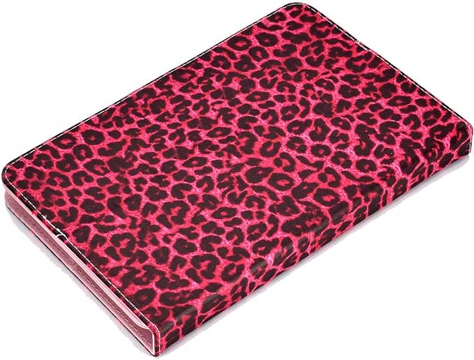 Universal 7 Inch Tablet Case Techcircle Ultra Slim Lightweight PU Leather Stand Folio Flip Wallet Protective Shell Case [Card Slots] [Magnetic Closure] for All 7 Android Tablet PC Cherry Blossom